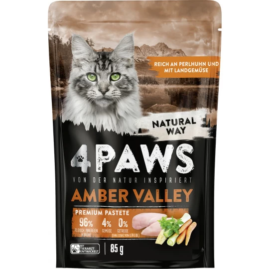 Paws Amber Valley Perlhuhn & Landgemüse 85G 1 Paws Amber Valley Perlhuhn & Landgemüse 85G