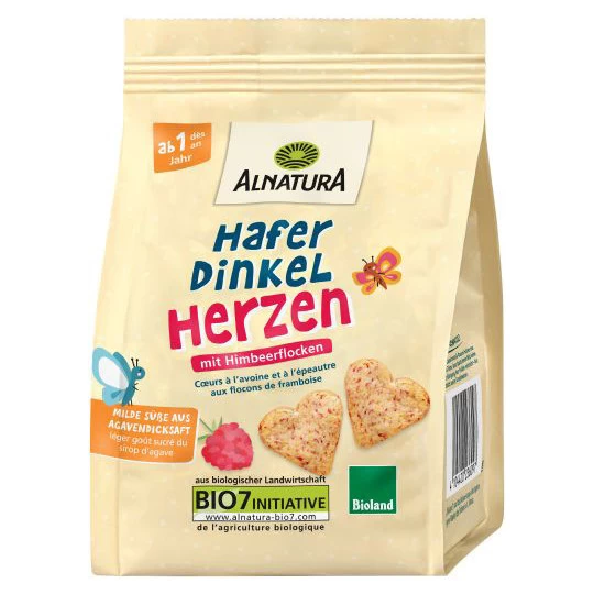 Bio Hafer Dinkel Herzen 125G 1 Bio Hafer Dinkel Herzen 125G
