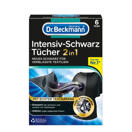 Dr. Beckmann Intensiv-Schwarz Tücher 6ST 1 Dr. Beckmann Intensiv-Schwarz Tücher 6ST