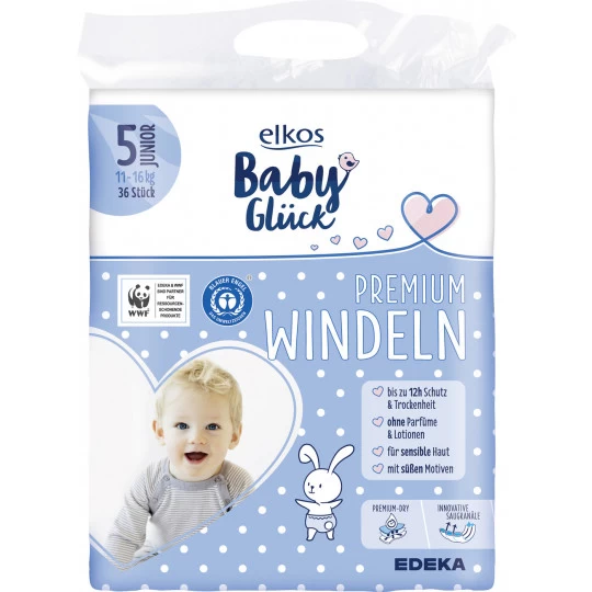 Baby Glück Premium Windeln 5 Junior 11-16KG 36ST 1 Baby Glück Premium Windeln 5 Junior 11-16KG 36ST