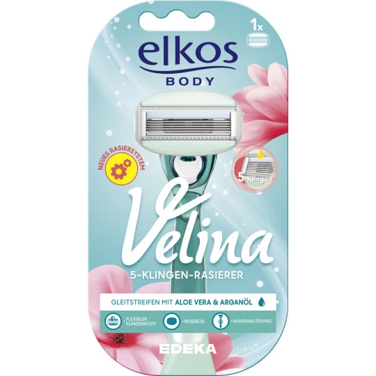 Body Velina 5-Klingen Rasiersystem + 1 Klinge 1 Body Velina 5-Klingen Rasiersystem + 1 Klinge