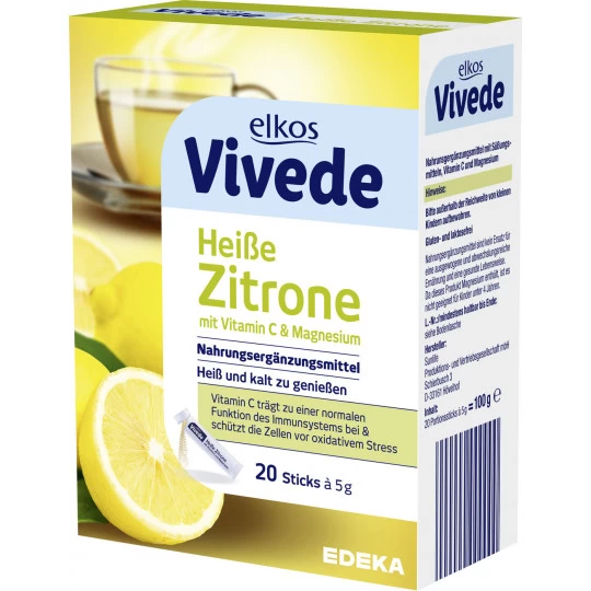 VIVEDE Heiße Zitrone Sticks 20ST 100G 1 VIVEDE Heiße Zitrone Sticks 20ST 100G
