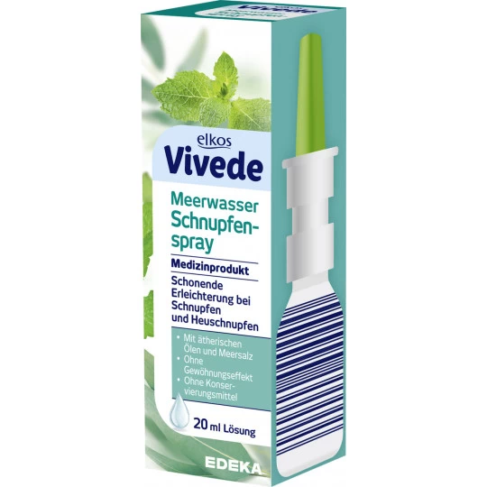 Vivede Meerwasser Schnupfenspray 20ML 1 Vivede Meerwasser Schnupfenspray 20ML