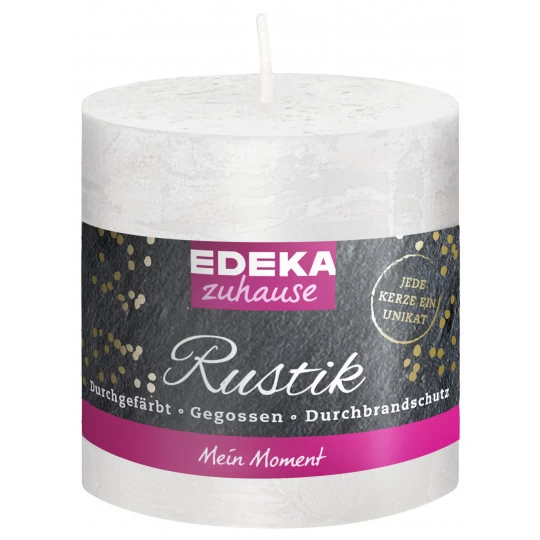 Zuhause Kerze Rustik Stumpe Weiß 8cm X 7cm 1 Zuhause Kerze Rustik Stumpe Weiß 8cm X 7cm