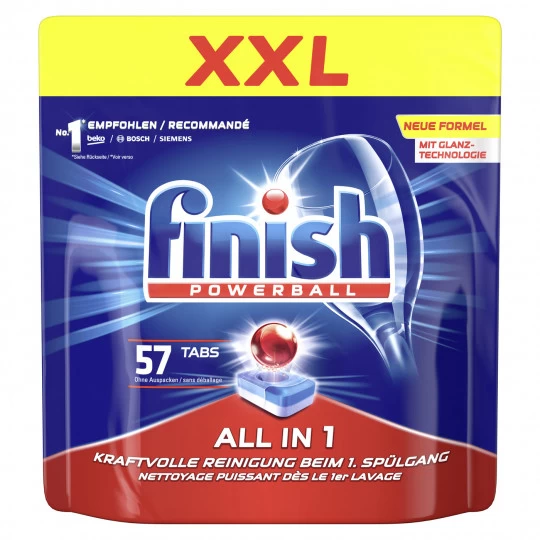 Finish Powerball All In 1 Tabs XXL-Pack 57ST 1 Finish Powerball All In 1 Tabs XXL-Pack 57ST