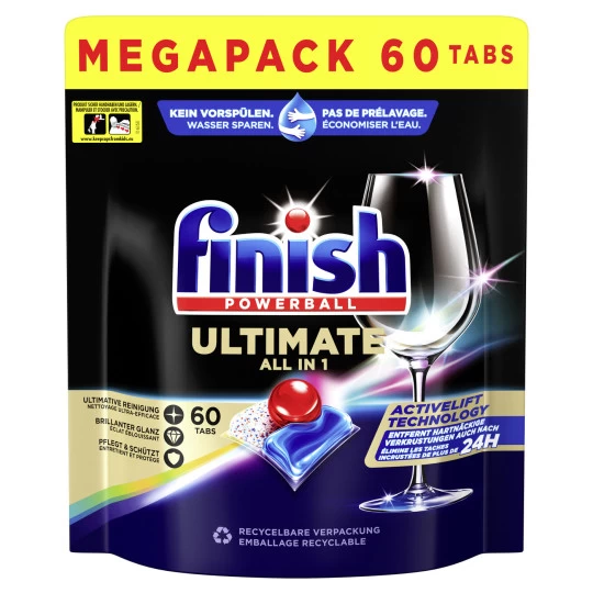 Finish Powerball Ultimate All-in-1 Tabs 60ST 1 Finish Powerball Ultimate All-in-1 Tabs 60ST