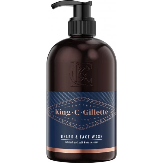 King C. Gillette Beard & Face Wash 350ML 1 King C. Gillette Beard & Face Wash 350ML
