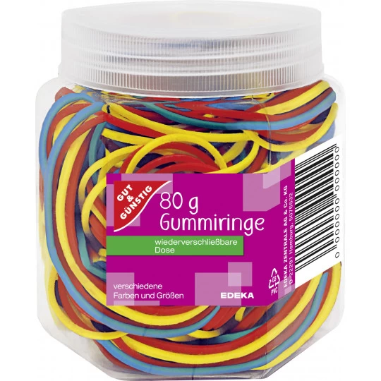 & Günstig Gummiringe Farbig Sortiert 80 G 1 & Günstig Gummiringe Farbig Sortiert 80 G