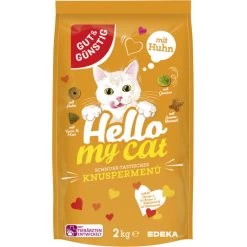 & Günstig Hello My Cat Knusper Menü Mit Huhn 2KG