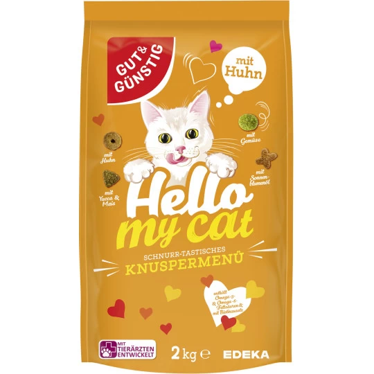 & Günstig Hello My Cat Knusper Menü Mit Huhn 2KG 1 & Günstig Hello My Cat Knusper Menü Mit Huhn 2KG