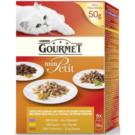 Purina Gourmet Mon Petit Multipack Geflügel 6x 50G 1 Purina Gourmet Mon Petit Multipack Geflügel 6x 50G