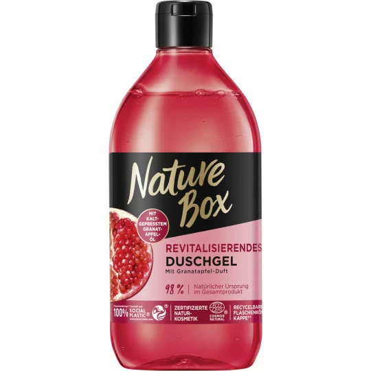 Nature Box Revitalisierendes Duschgel Granatapfel Duft 385ML 1 Nature Box Revitalisierendes Duschgel Granatapfel Duft 385ML