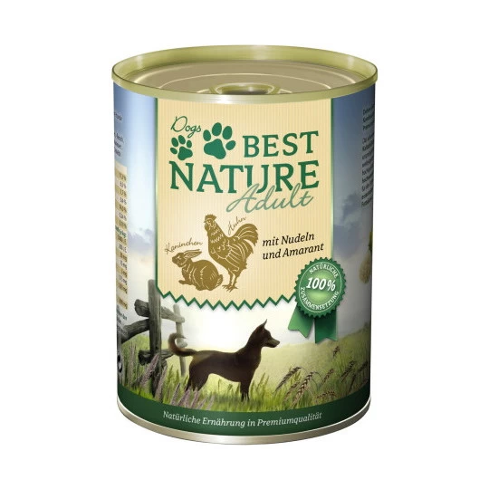 Best Nature Kaninchen & Huhn Mit Nudeln & Amarant 400G 1 Best Nature Kaninchen & Huhn Mit Nudeln & Amarant 400G