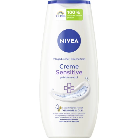 NIVEA Pflegedusche Creme Sensitive PH Skin Neutral 250ML 1 NIVEA Pflegedusche Creme Sensitive PH Skin Neutral 250ML