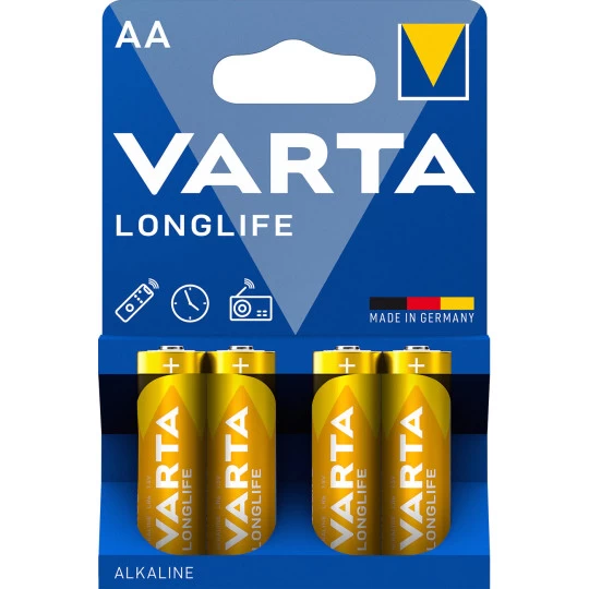 Varta Longlife Mignon AA Batterien 4ST 1 Varta Longlife Mignon AA Batterien 4ST