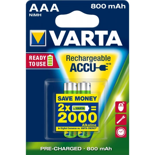 Varta Rechargeable ACCUS AAA 2ST 1 Varta Rechargeable ACCUS AAA 2ST